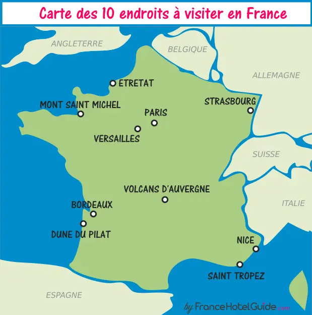 cartes meilleures visites en france