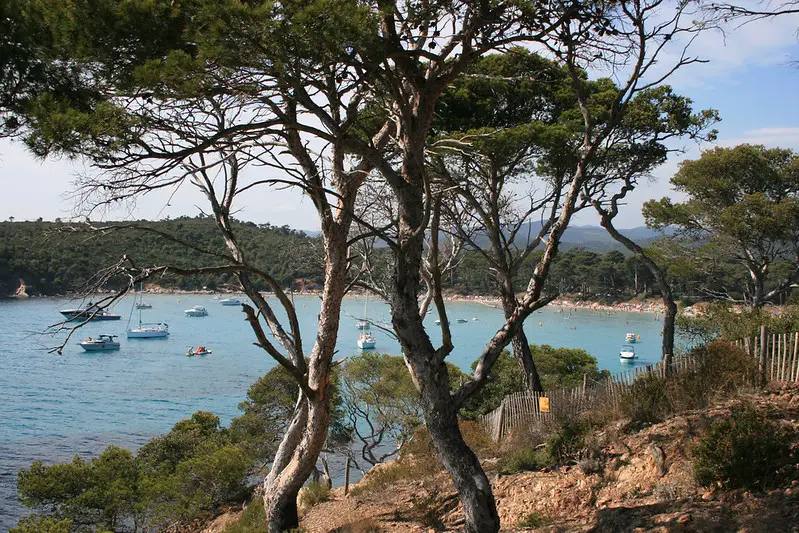 Estagnol beach in Bormes les Mimosas