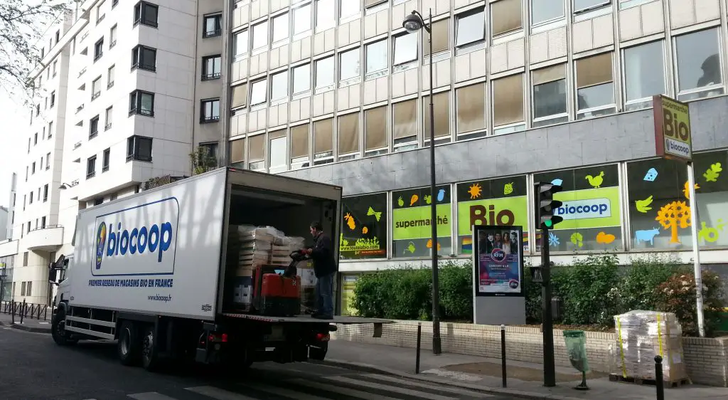 camion et magasin biocoop