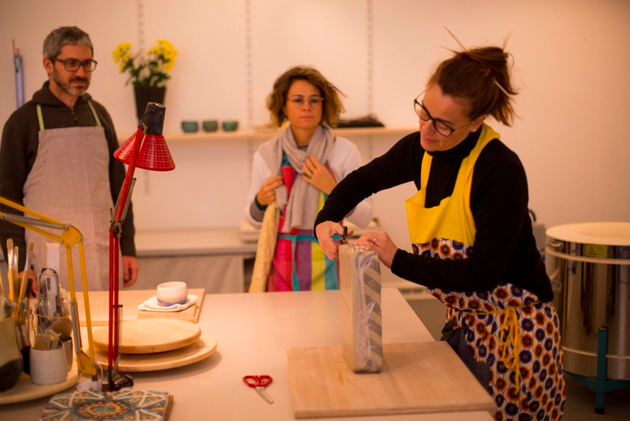 atelier confection de bol en céramique