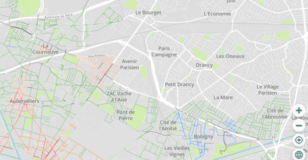 Carte de Les-Vieilles-Vignes sur Seety