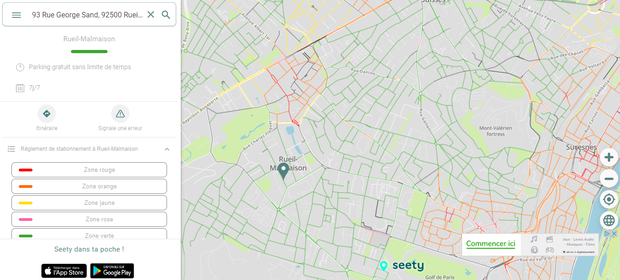 Carte de Reuil-Malmaison sur Seety