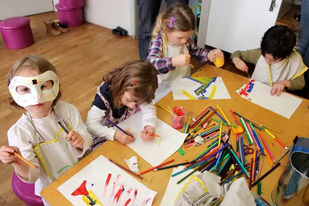 Un atelier enfants à la Recyclerie