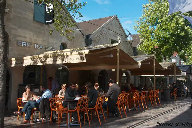 Eric Kayser bakery outdoor terrace