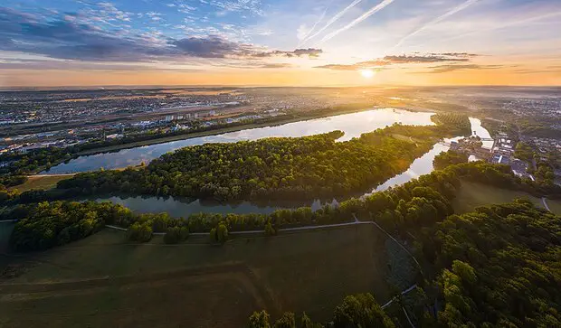 Vue du ciel Vaires Torcy