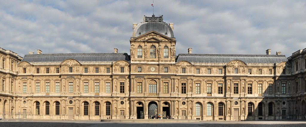 Façade et cour carrée du Louvre