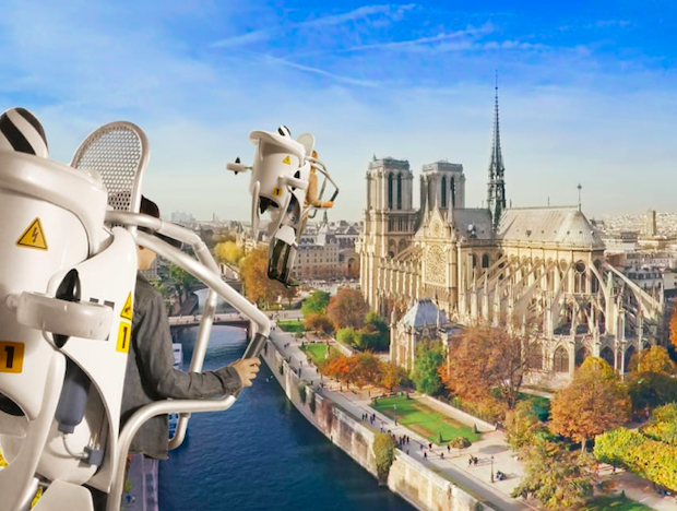 vol au-dessus de Paris en VR