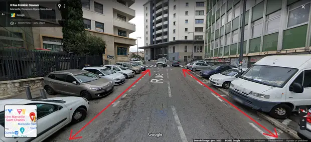 Parking gratuit Rue Frédéric Ozanam
