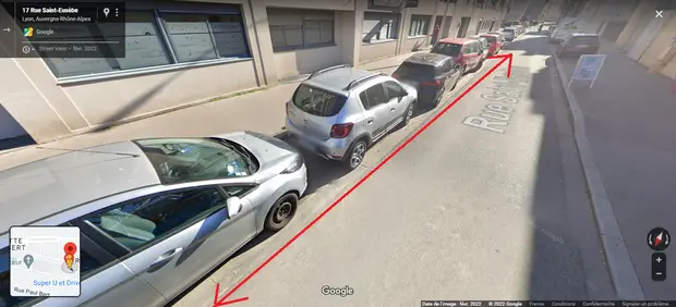 Parking gratuit Rue Saint-Eusèbe