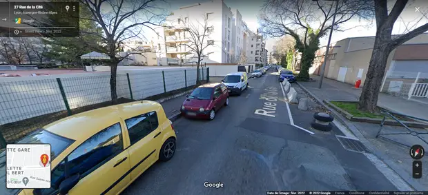 Parking gratuit Rue de la Cité