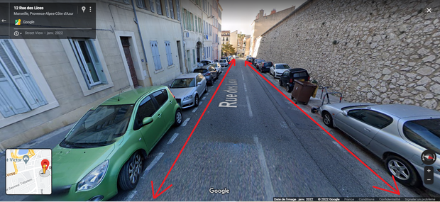 Parking gratuit Rue des Lices