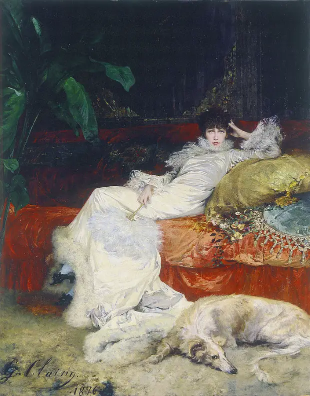 Portrait of Sarah Bernhardt by Georges Clairin