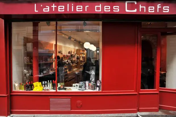 Devanture de l'atelier