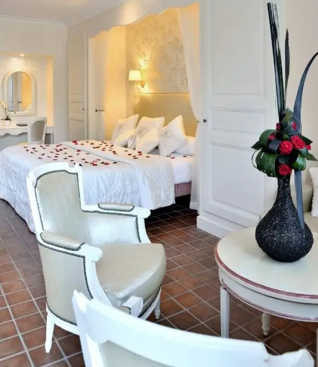 Chambre romantique auberge cassagne