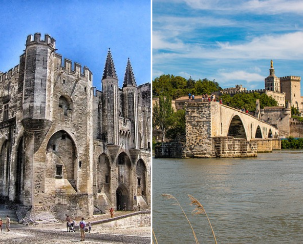 Palais des Papes et pont d'Avignon