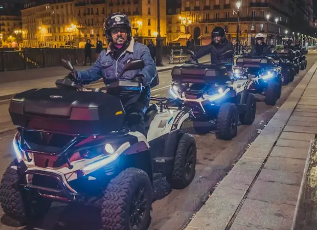 balade en quad dans Paris