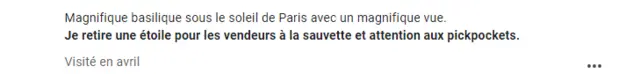 avis pickpockets basilique
