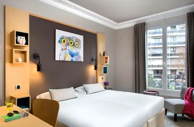 Une chambre du Chouette Hotel à Paris