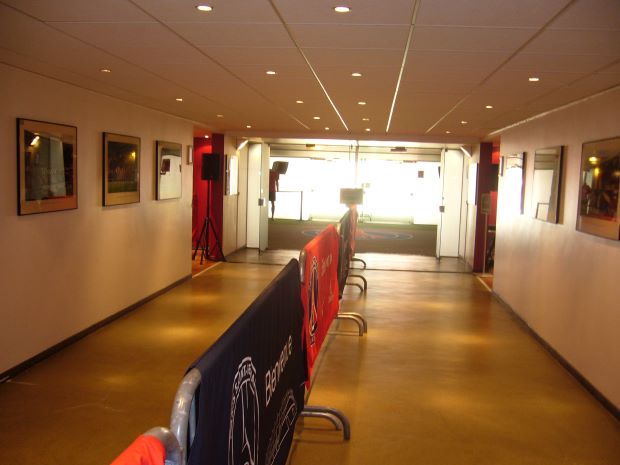 The players' tunnel
