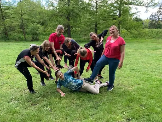 Photo de groupe au funcamp