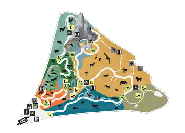 Plan Zoo de Vincennes