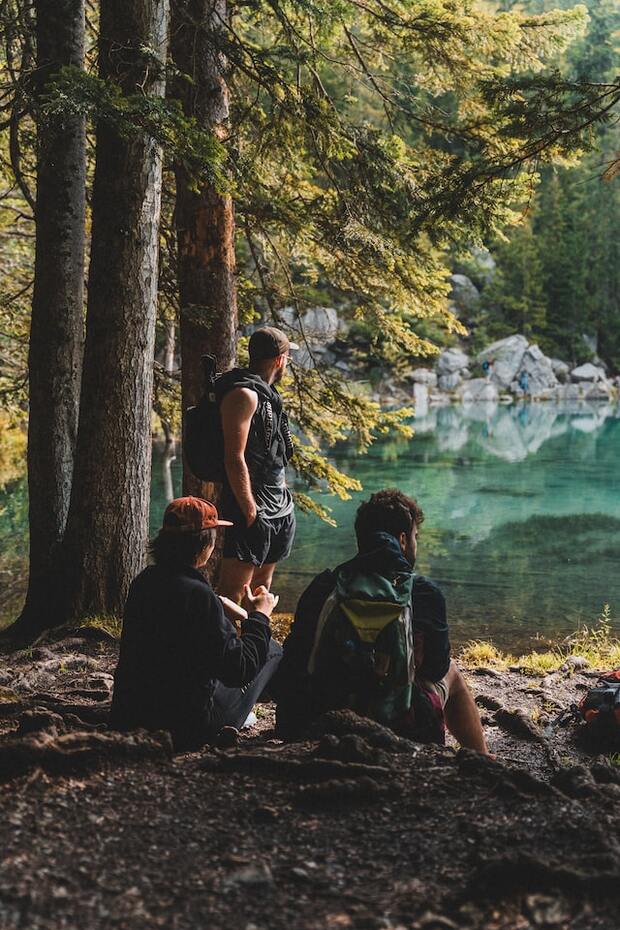 Une pause au Lac Vert à Passy