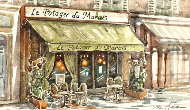 illustration le potager du marais