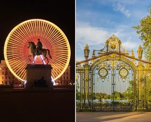 Place Bellecour et Tête d'Or, Lyon