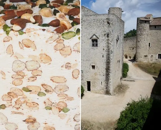 Nougat et château des Adhémar