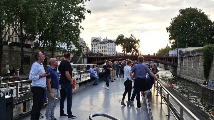 Terrasse sur le bateau
