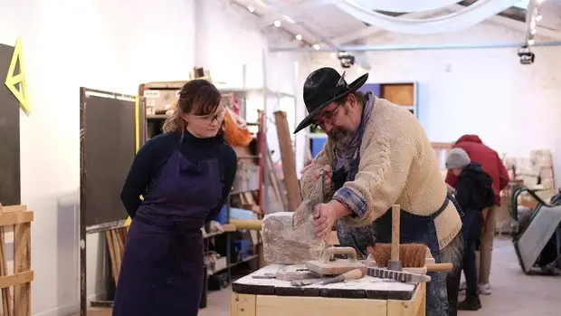 Atelier de taille de pierre à Lille