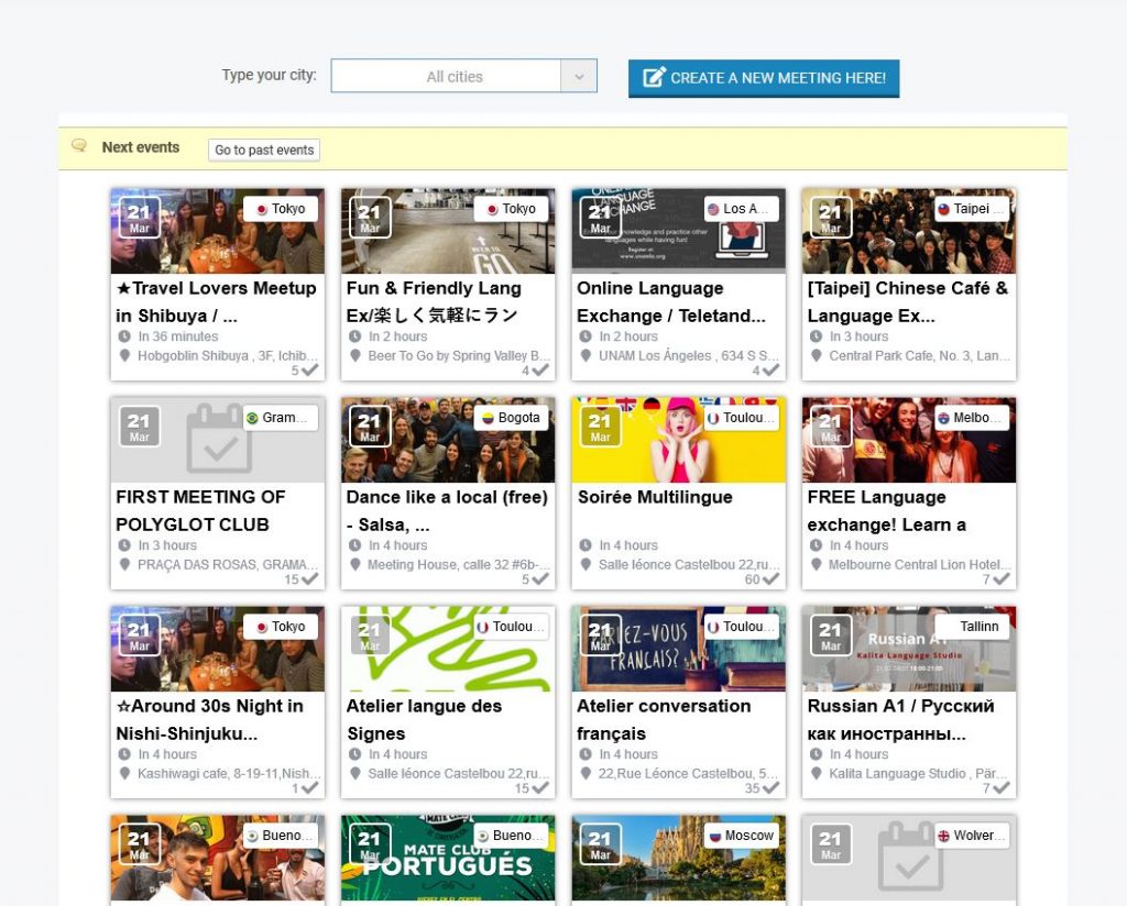 evenements polyglot