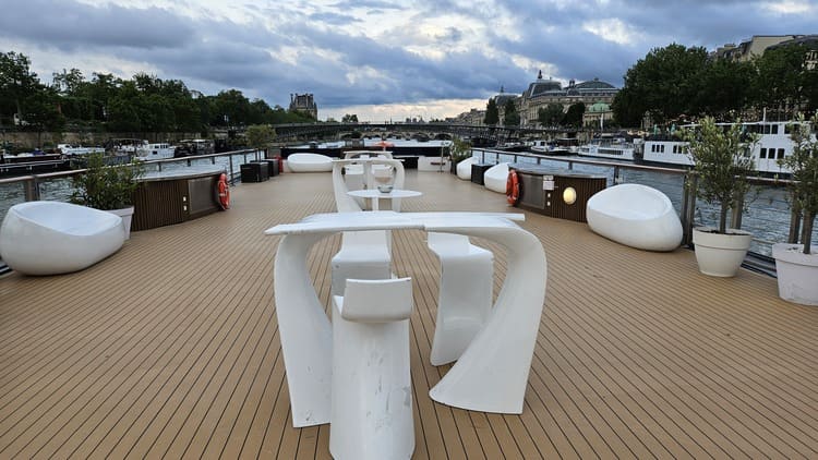 Le rooftop du bateau