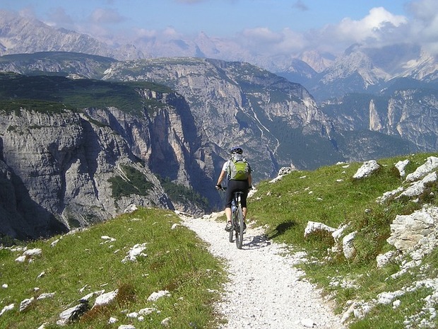 VTT dans les alpes
