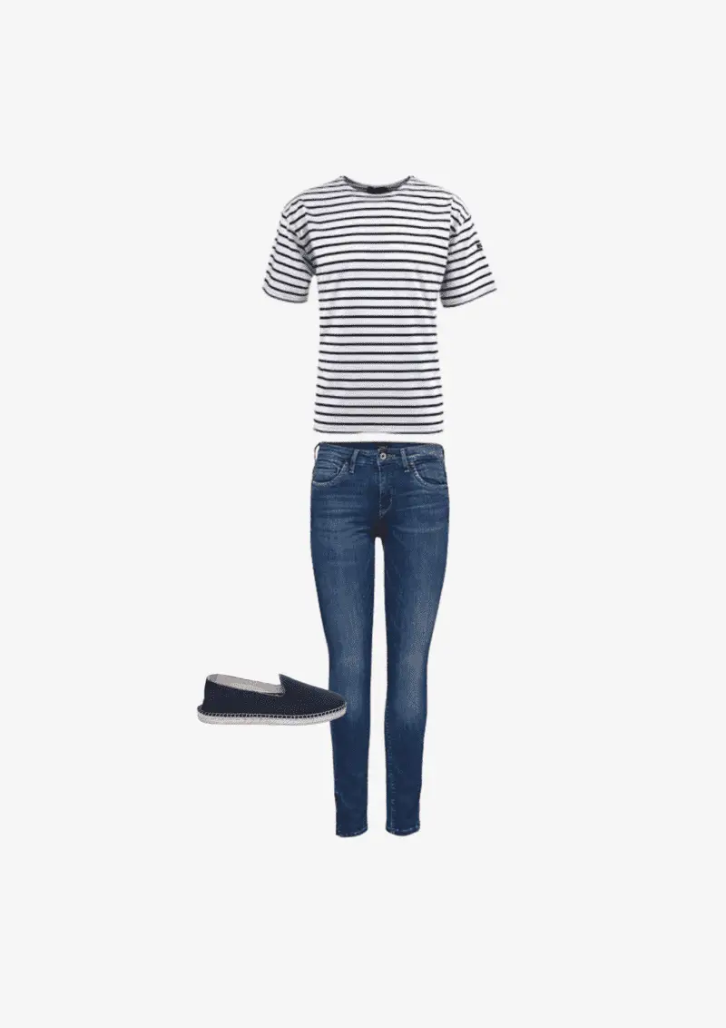 tenue jean taille haute