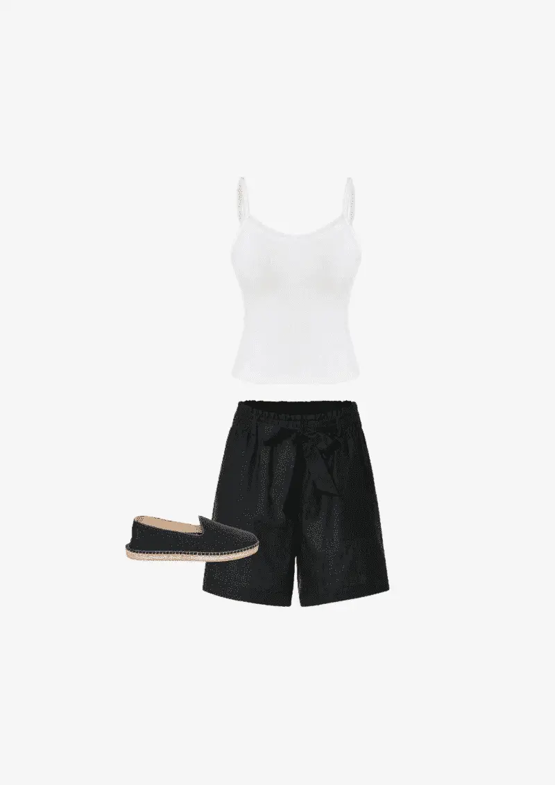 tenue short en lin