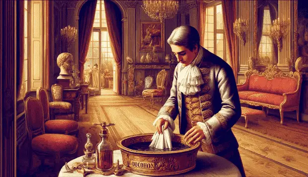 tissu vin toilette