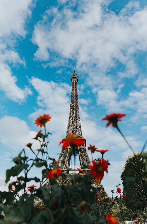 Une jolie perspective de la Tour Eiffel