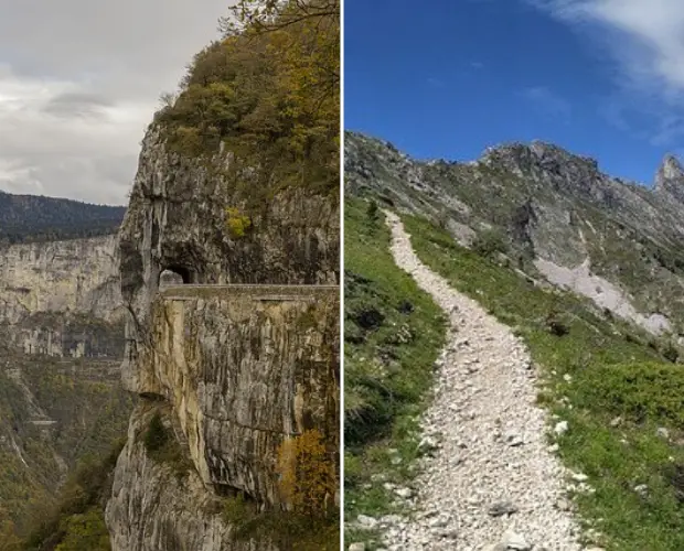 Route et sentier Vercors