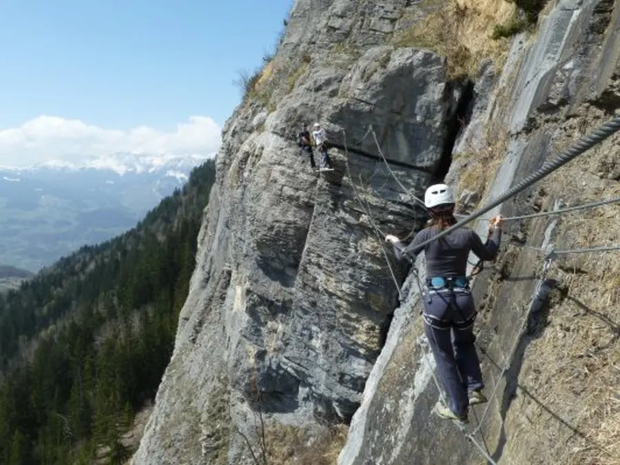 Le via ferrata à Passy