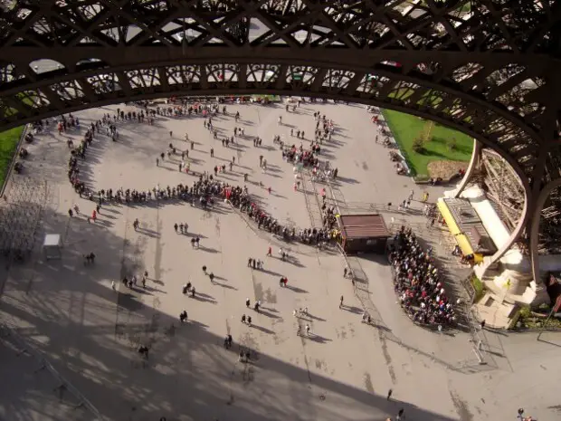 File d'attente pour la Tour Eiffel