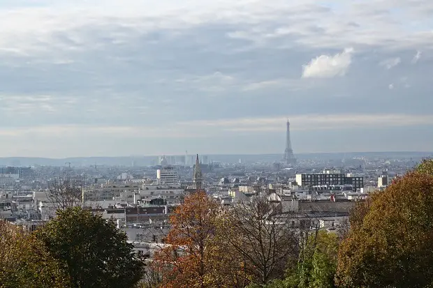 Vue depuis le parc de Belleville