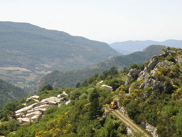 la vue depuis Poët-en-Percip