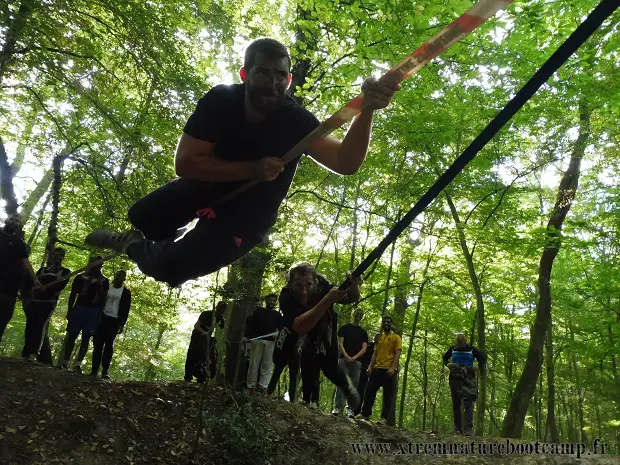 Parcours commando en pleine nature