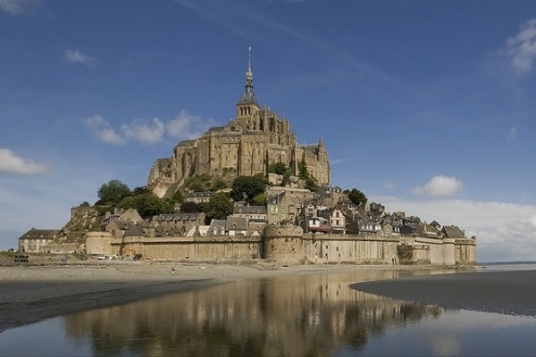 Mont vue de la mer