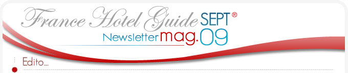 France Hotel Guide Newsletter de Septembre