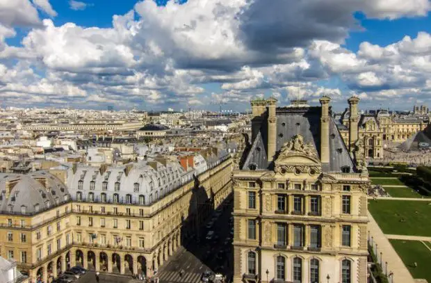 Vue aérienne de la rue de Rivoli